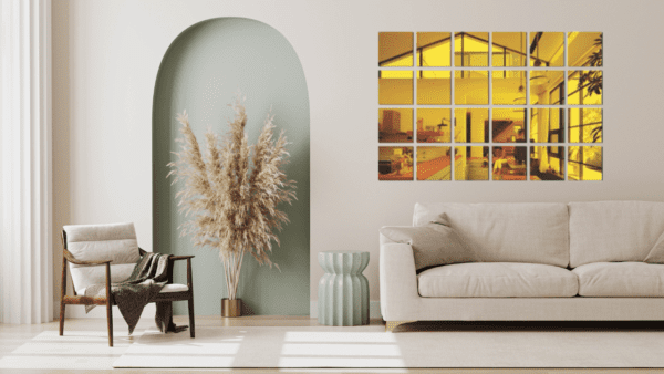 acrylic mirror finish wall sticker
